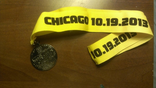Not the best photo, but a look at the participant medal.
